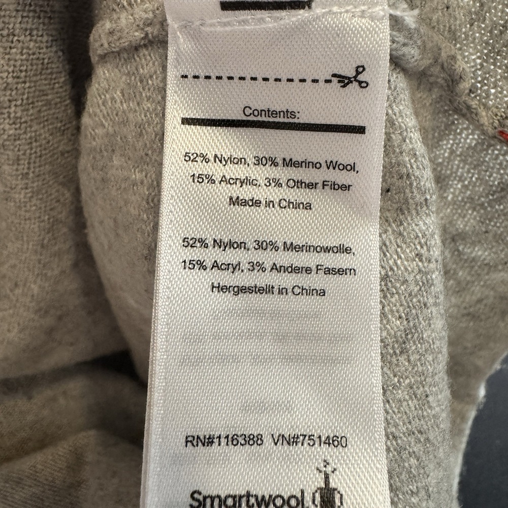 Smartwool Hoodie Womens Small Gray Henley Merino Wool Blend Pullover Sweater - Picture 5 of 5